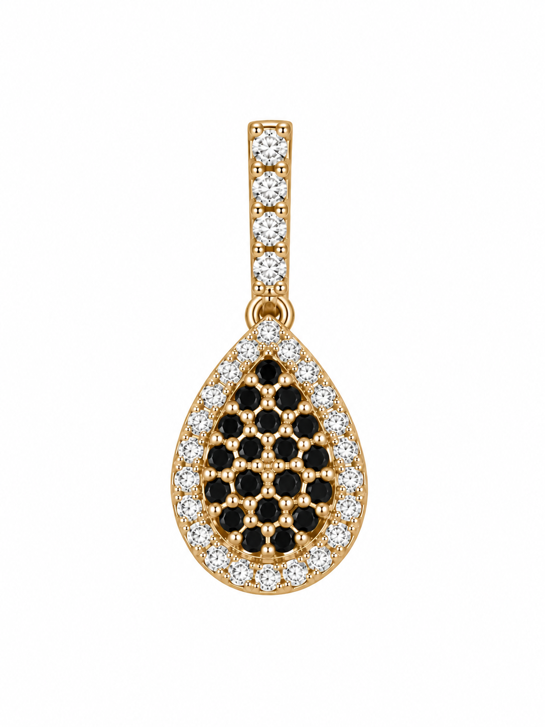 The Midnight Aura Collection - Eclipse Teardrop Diamonds Pendant
