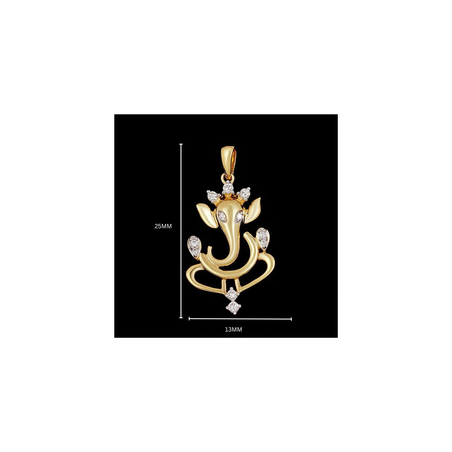Divine God Collection - Ganesh Gold Pendant