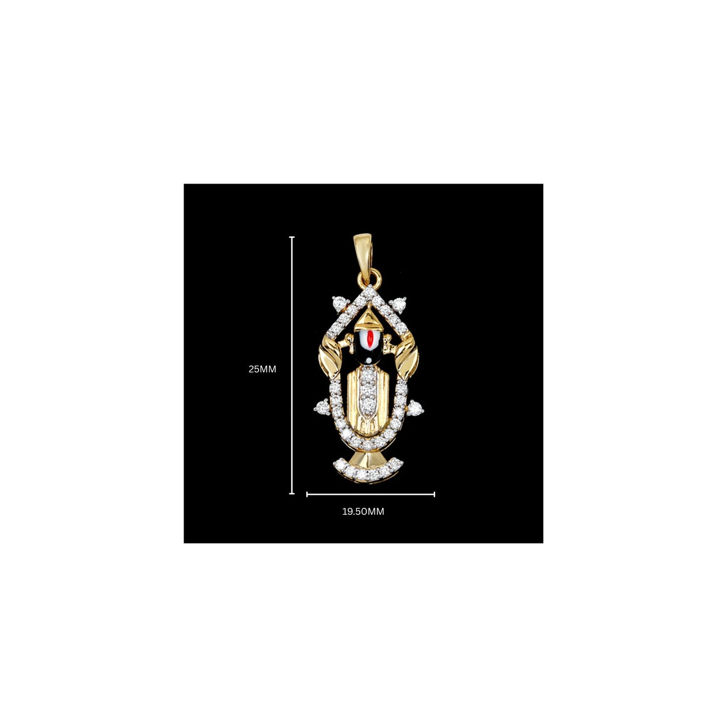 Divine God Collection -  Lord Venkateshwara Diamond Pendant