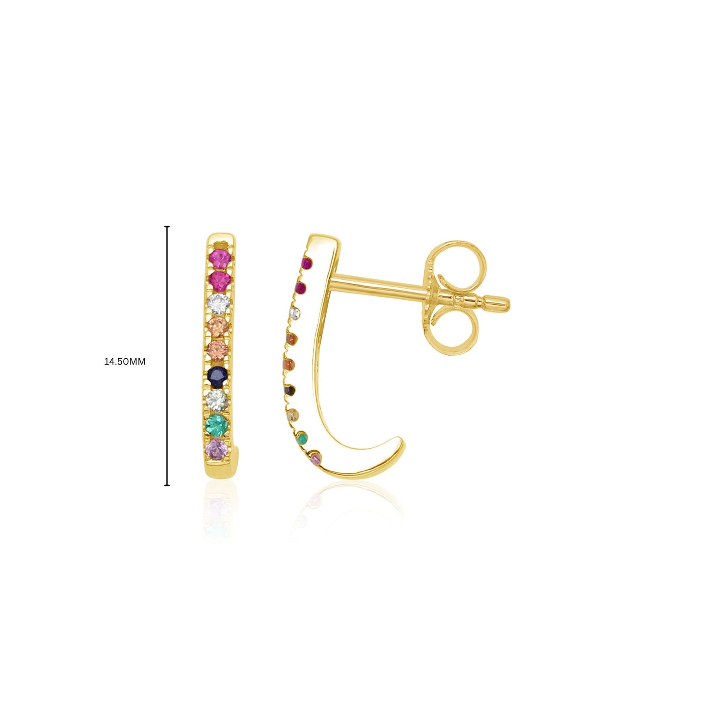 Multicolour Sailboat Stud Earrings