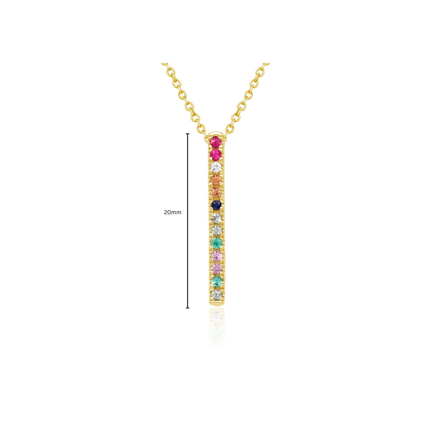 Multicolour Line Drop Pendant