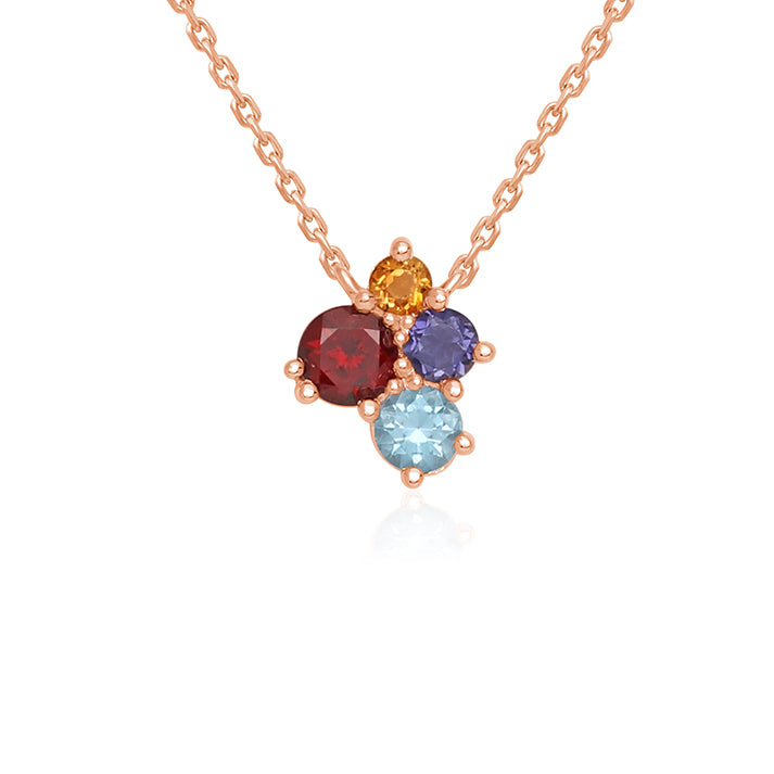 Colorful Cluter Necklace – Mivraa