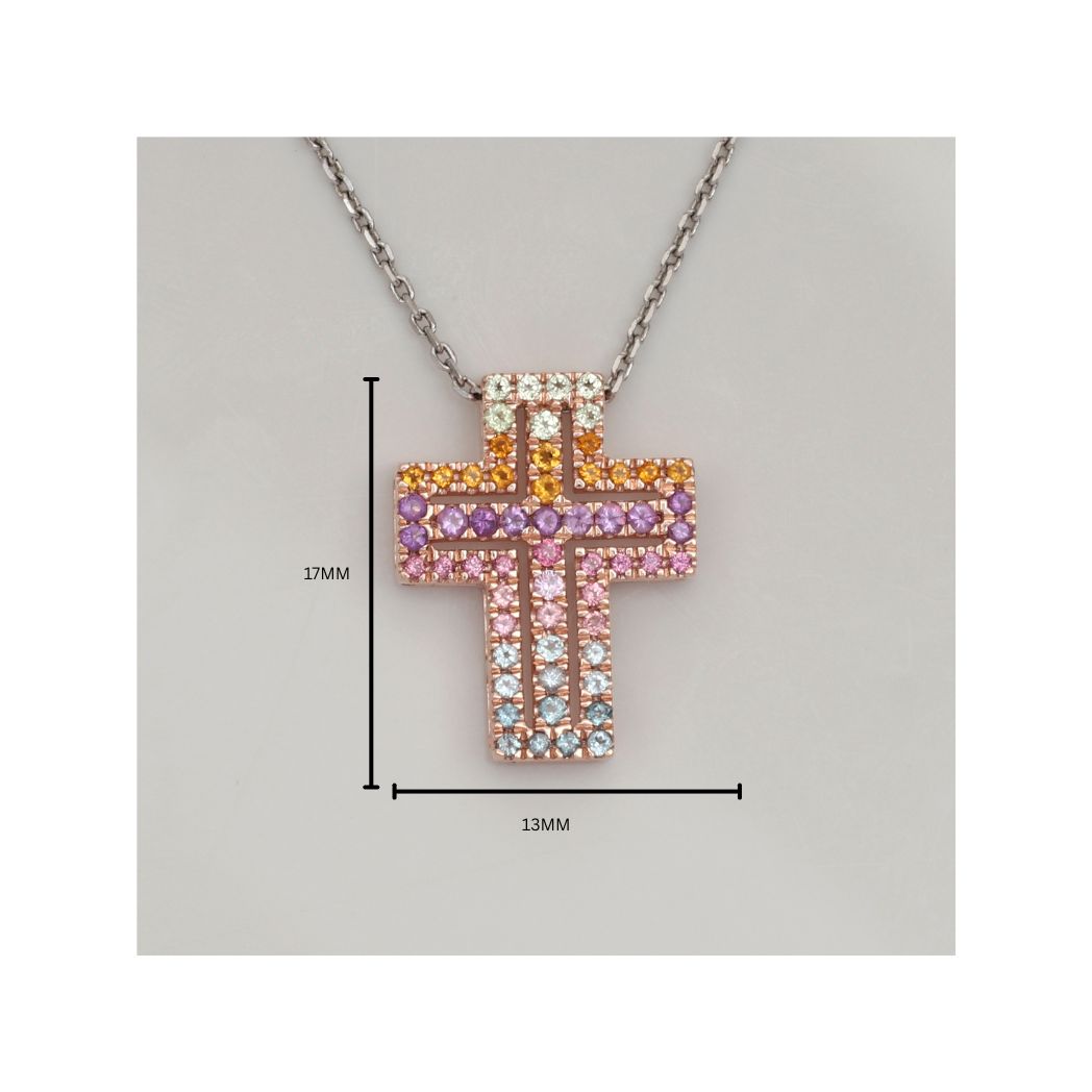 Colourful Cross Pendant