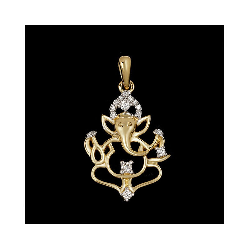 Divine God Collection - Ganesha Diamond Pendant