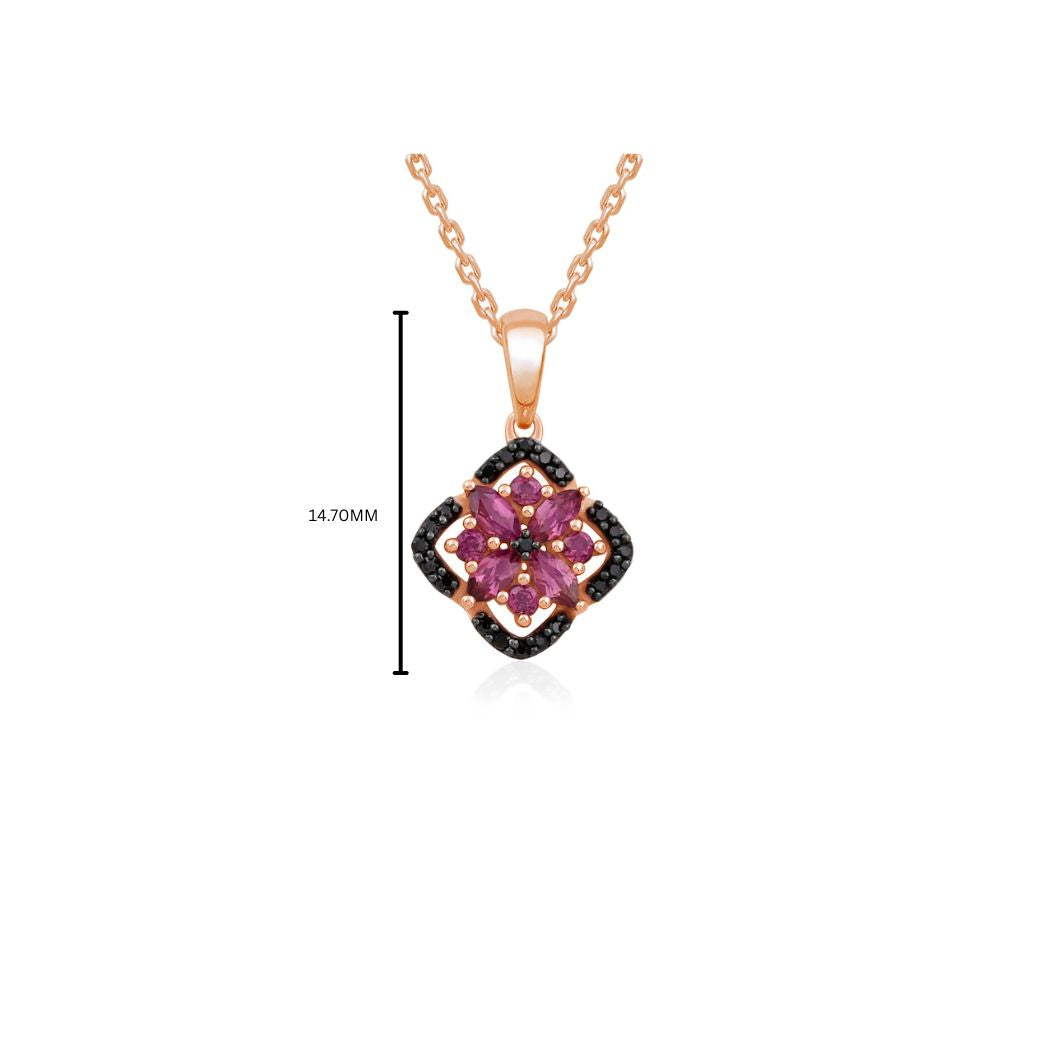 ROSE ECLIPSE - Rose Bloom Diamond Pendant