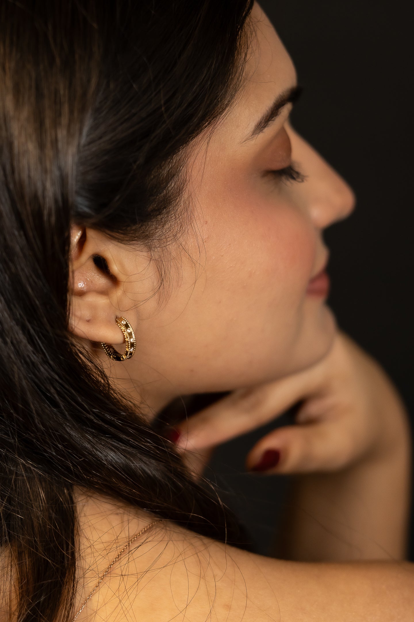 Princess Hoop Diamond Earrings