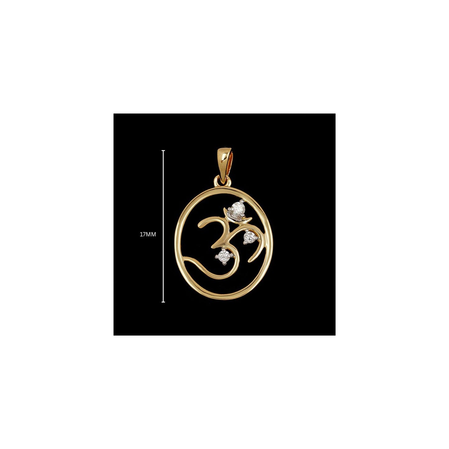 Divine God Collection - Scared OM Diamond Pendant