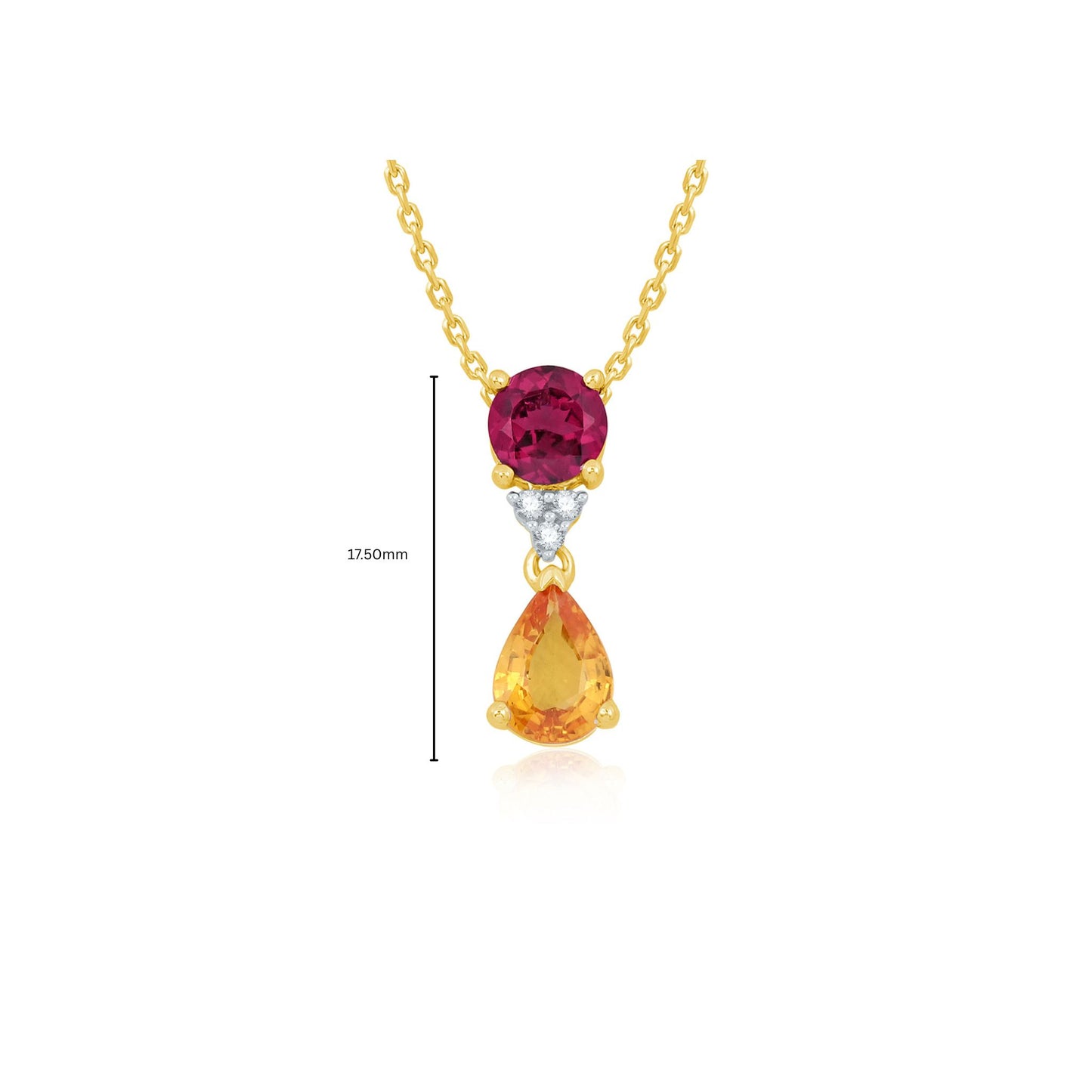 Sunset Gemstone Pendant