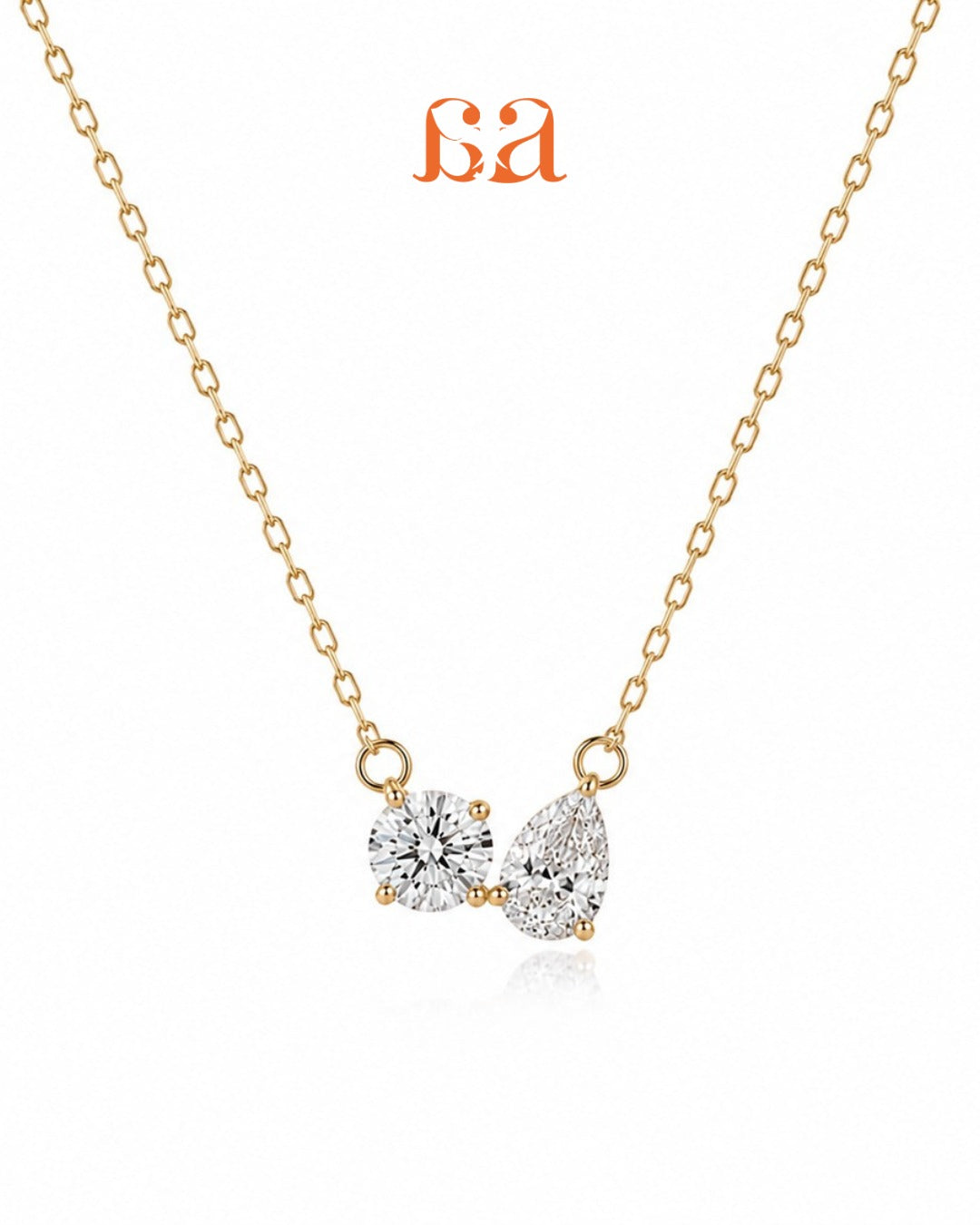 Maya By Mivraa - TOI ET MOI Lab grown Diamonds Necklace