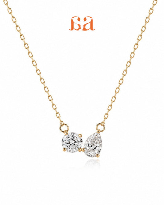 Maya By Mivraa - TOI ET MOI Lab grown Diamonds Necklace