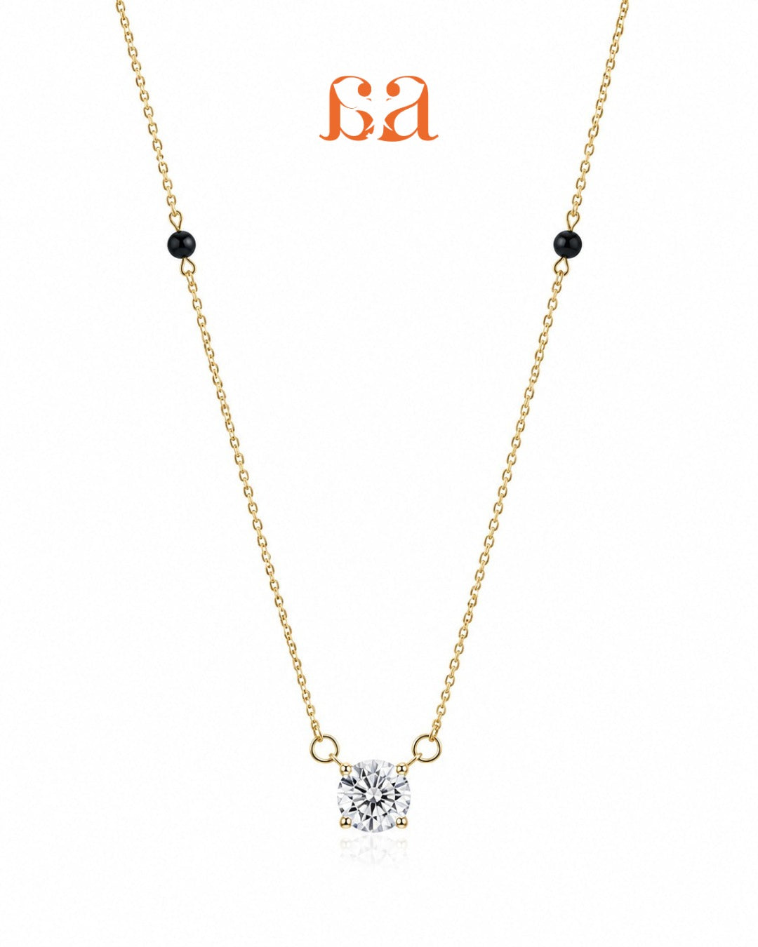 Maya By Mivraa - Mangal Sutra Lab Grown Diamond Necklace