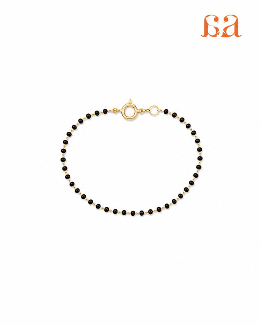 Mini Mivraa - Baby Black Bead Bracelet & Anklet