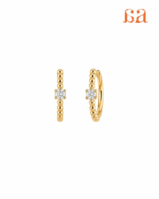 Maya By Mivraa - Mila Huggie Labgrown Diamond Earring