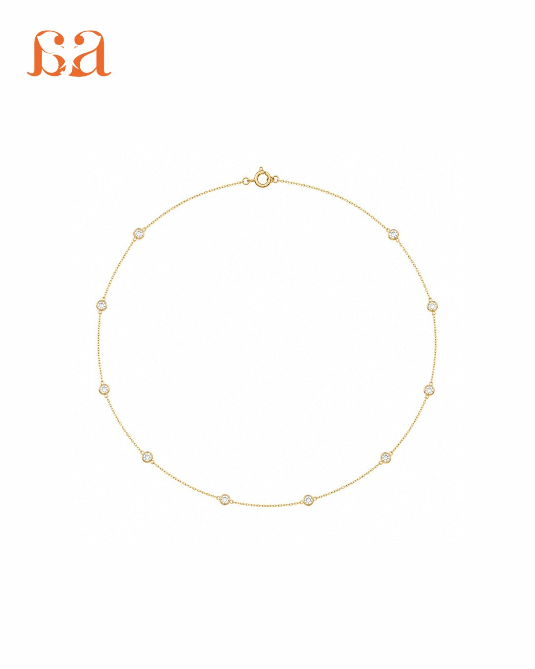 Maya by Mivraa - Celeste Lab Grown Diamond Necklace