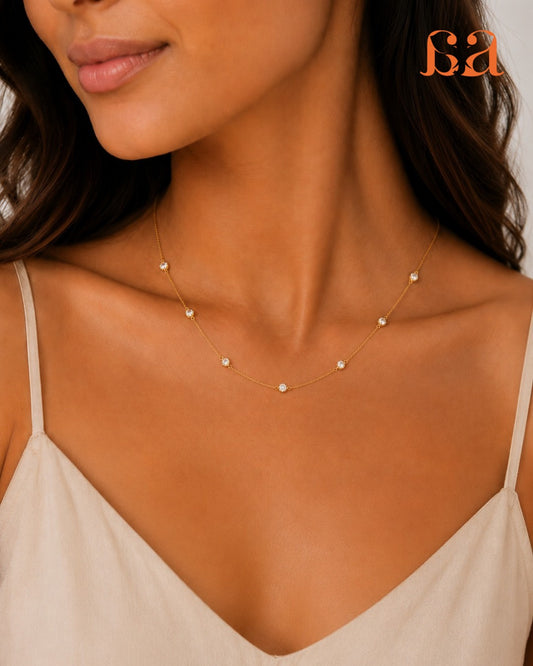 Maya by Mivraa - Celeste Lab Grown Diamond Necklace