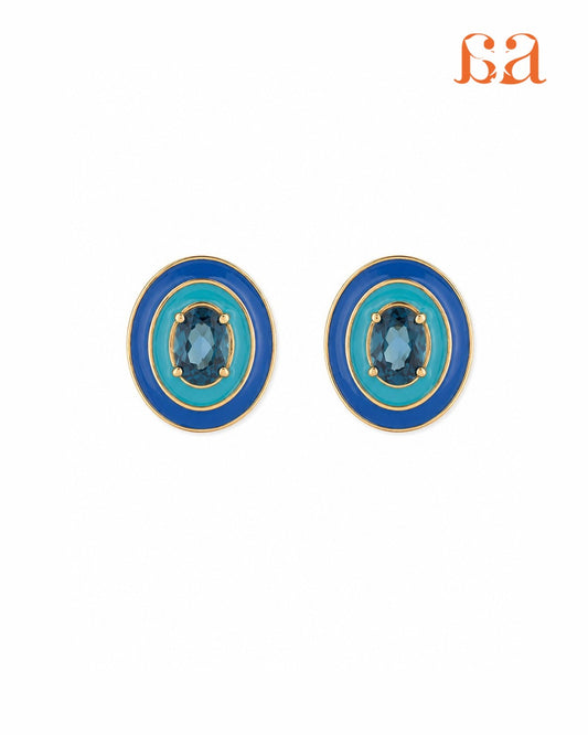 Atelier Collection - Halo Enamel Earrings