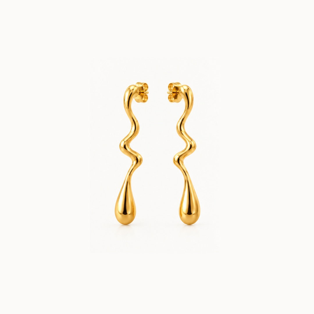 EVABLiNG by Mivraa - Wavy Luxe Earrings