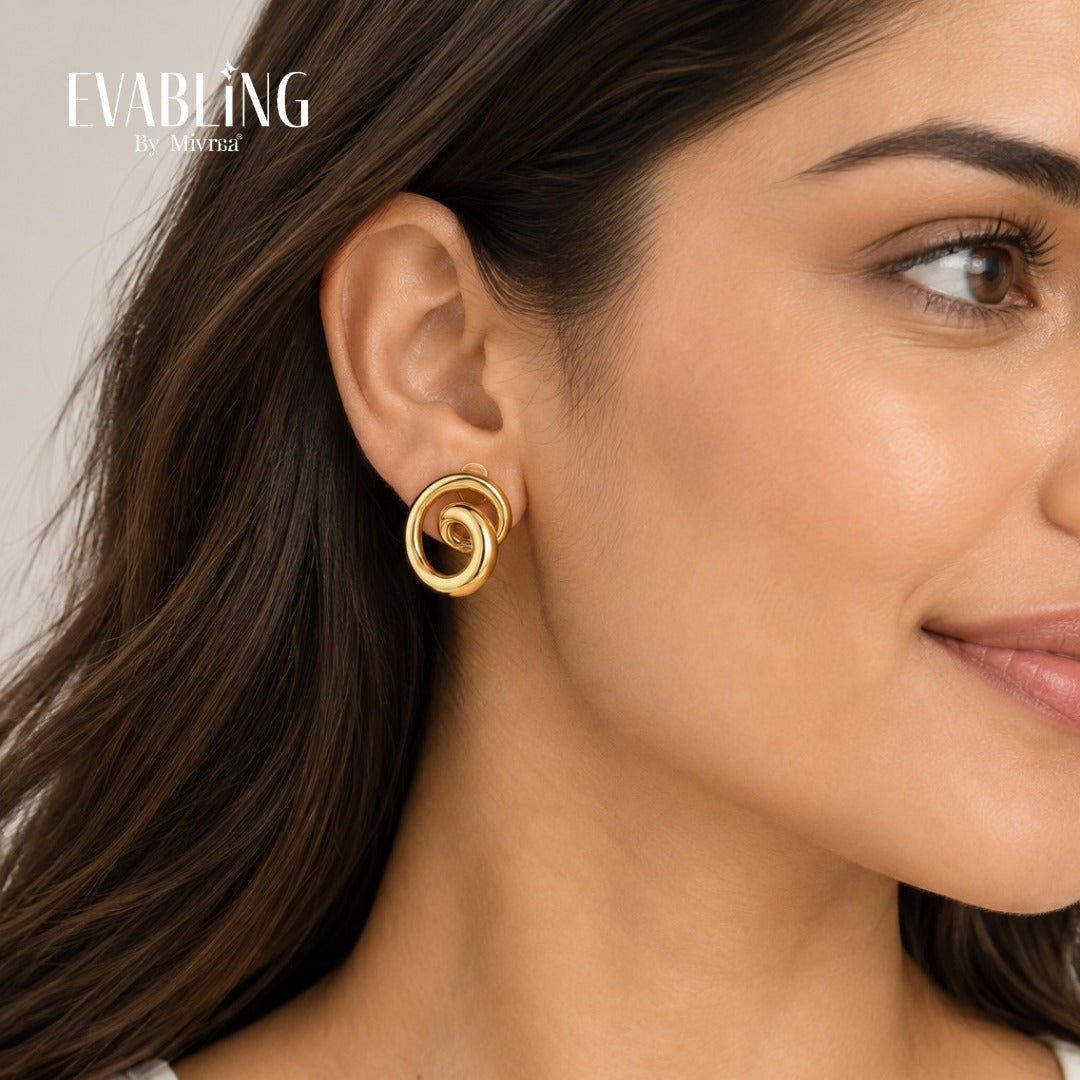 EVABLiNG by Mivraa - Sculpted Curve Earring