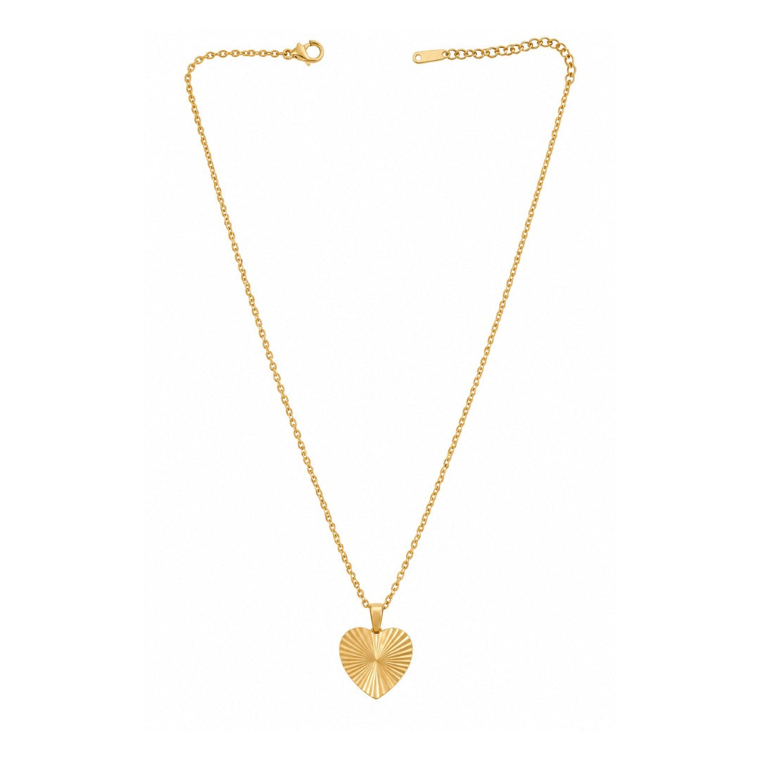 EVABLiNG by Mivraa - Sun Burst Heart Necklace