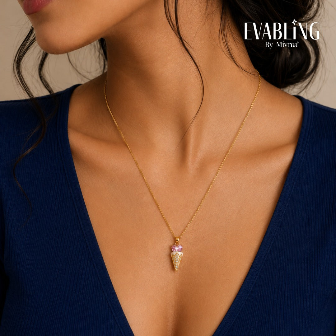 EVABLiNG by Mivraa - Drop Cone Necklace