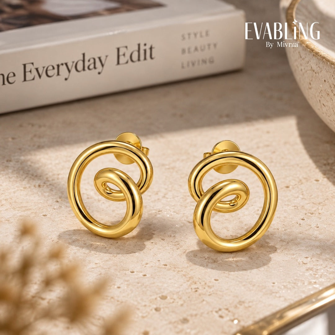 EVABLiNG by Mivraa - Sculpted Curve Earring