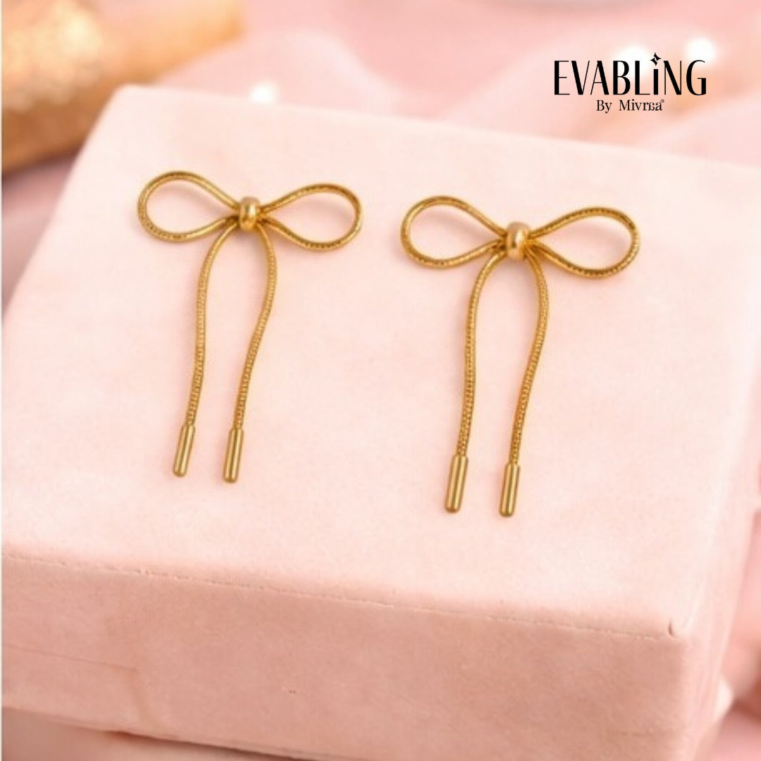 EVABLiNG by Mivraa - Bow Chain Drop Earring