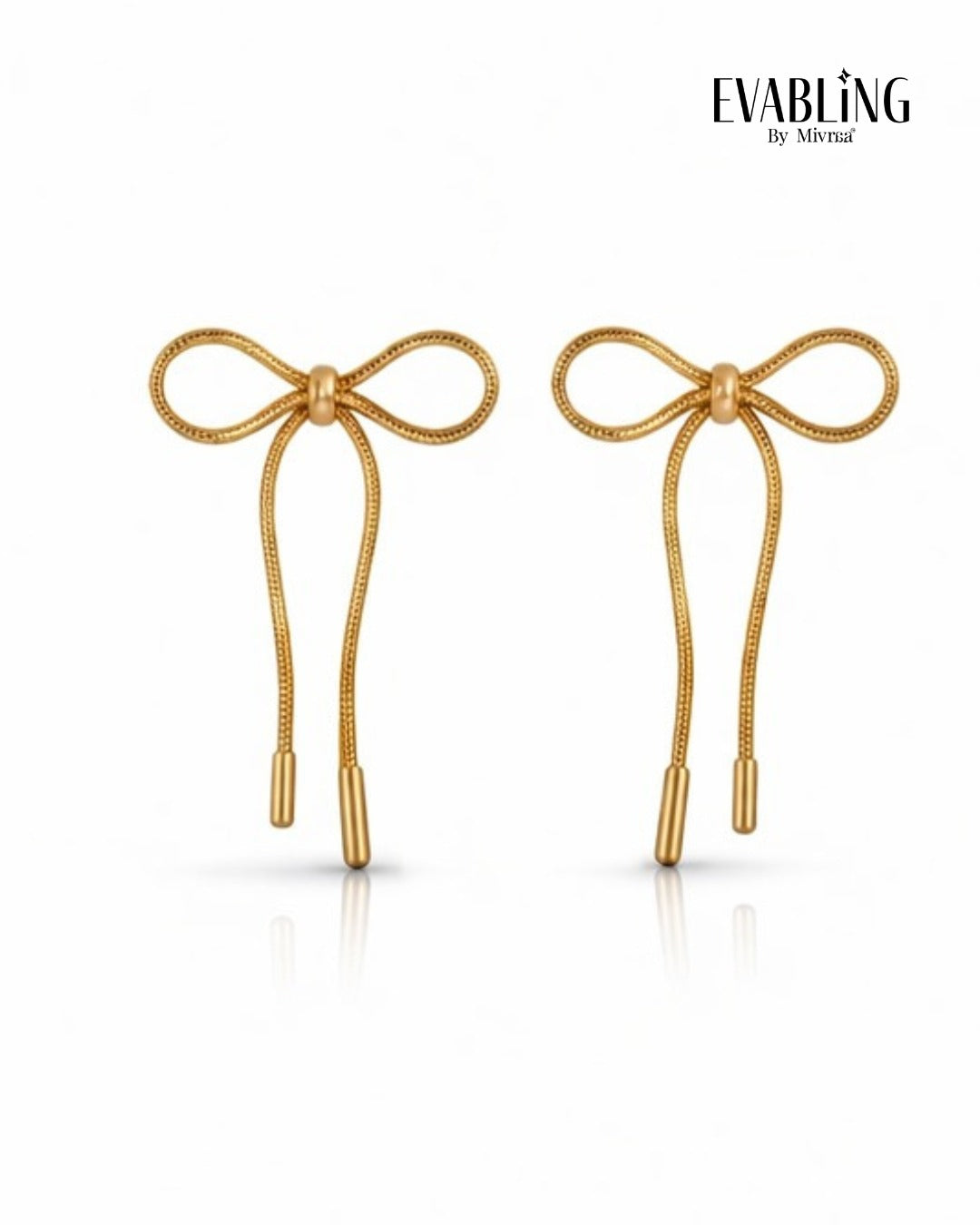 EVABLiNG by Mivraa - Bow Chain Drop Earring