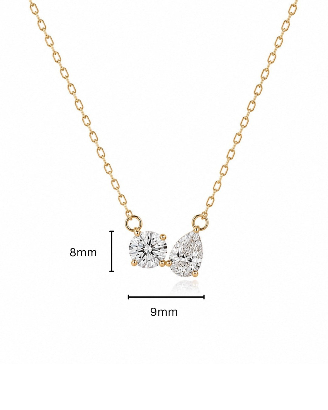Maya By Mivraa - TOI ET MOI Lab grown Diamonds Necklace