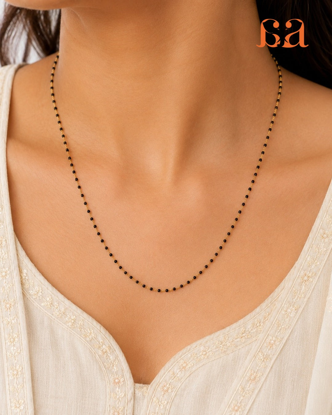 Black Bead Mangal Sutra Chain