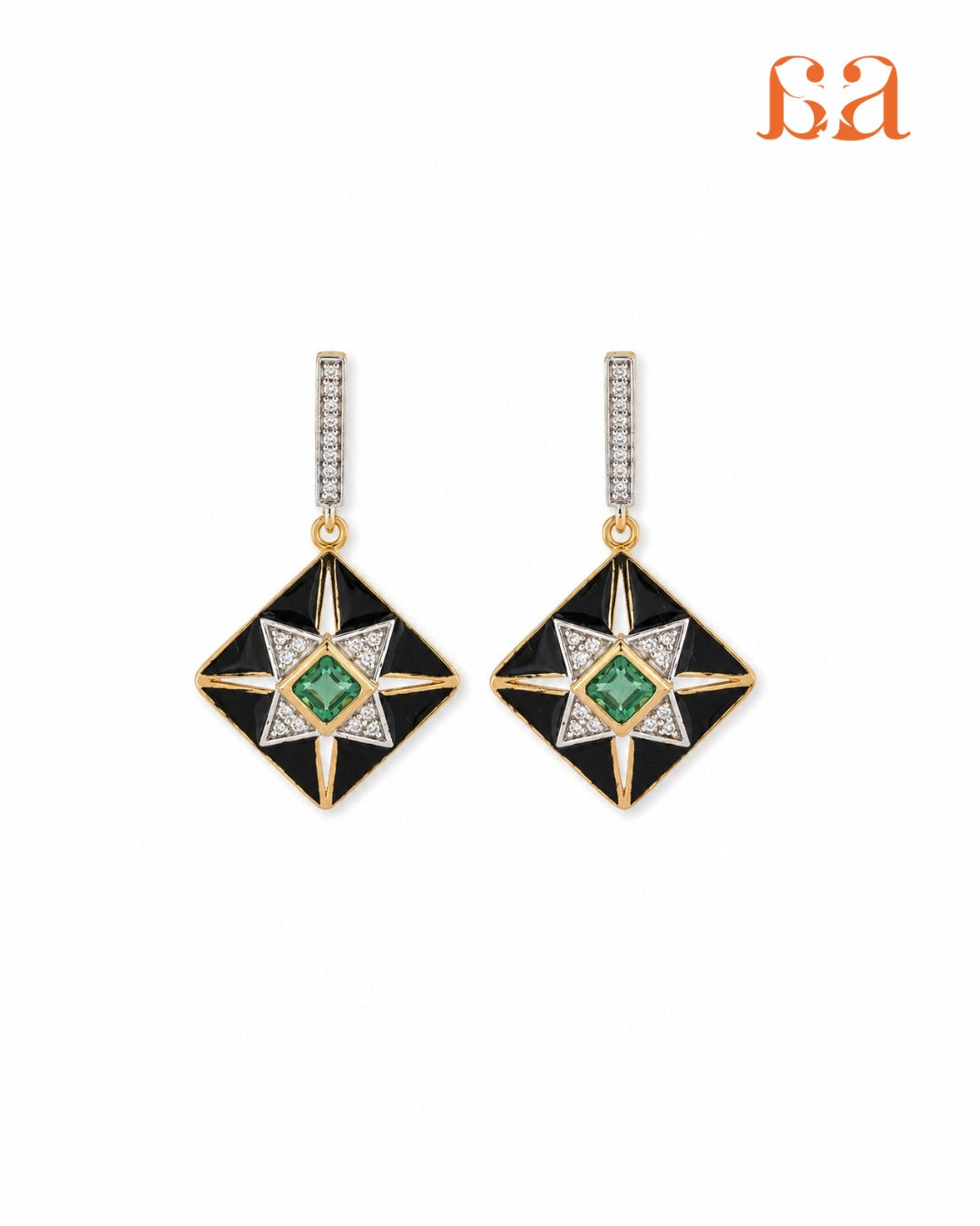 Atelier Collection - Geometric Enamel Pendant