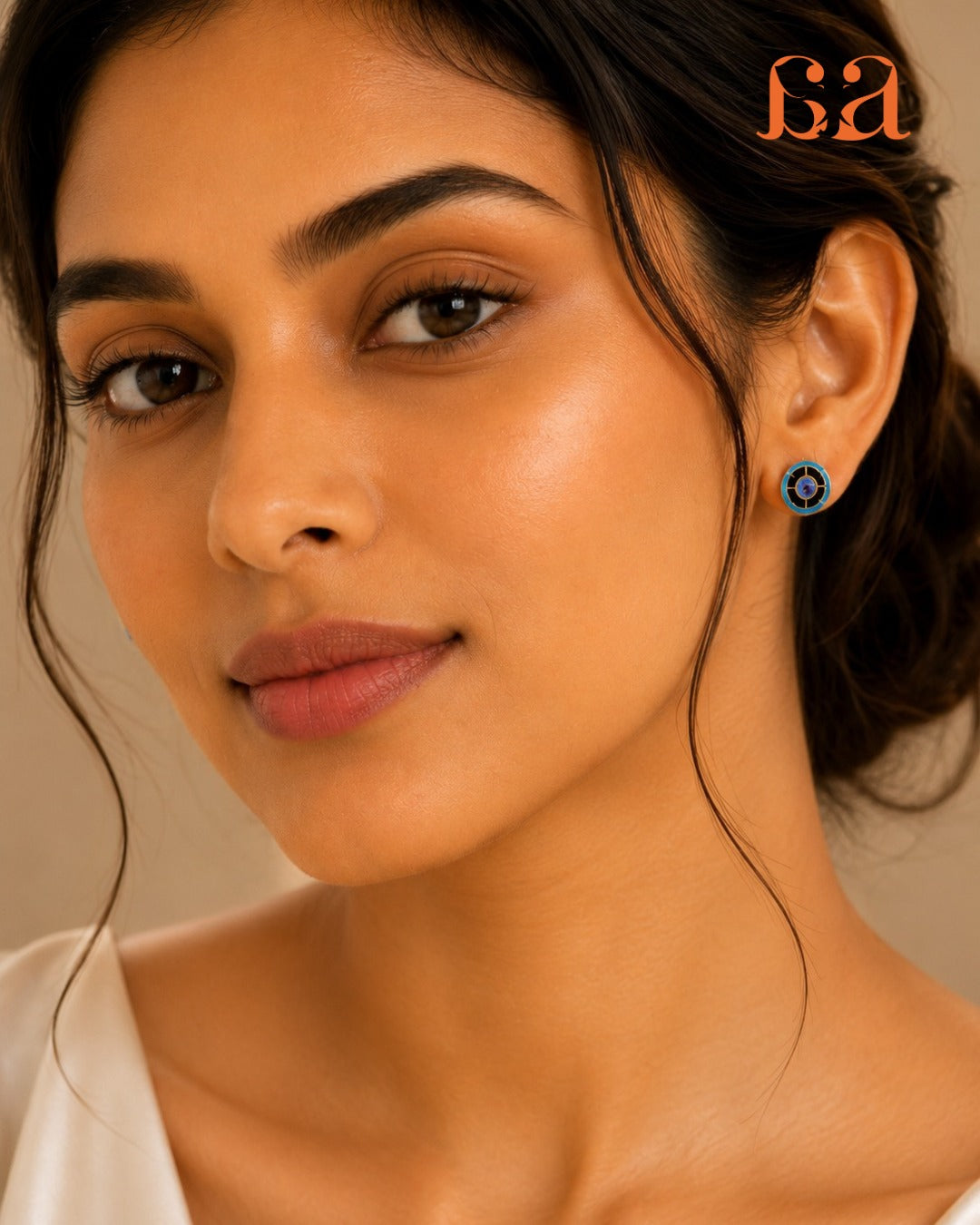 Atelier Collection - Blue Enamel Earring