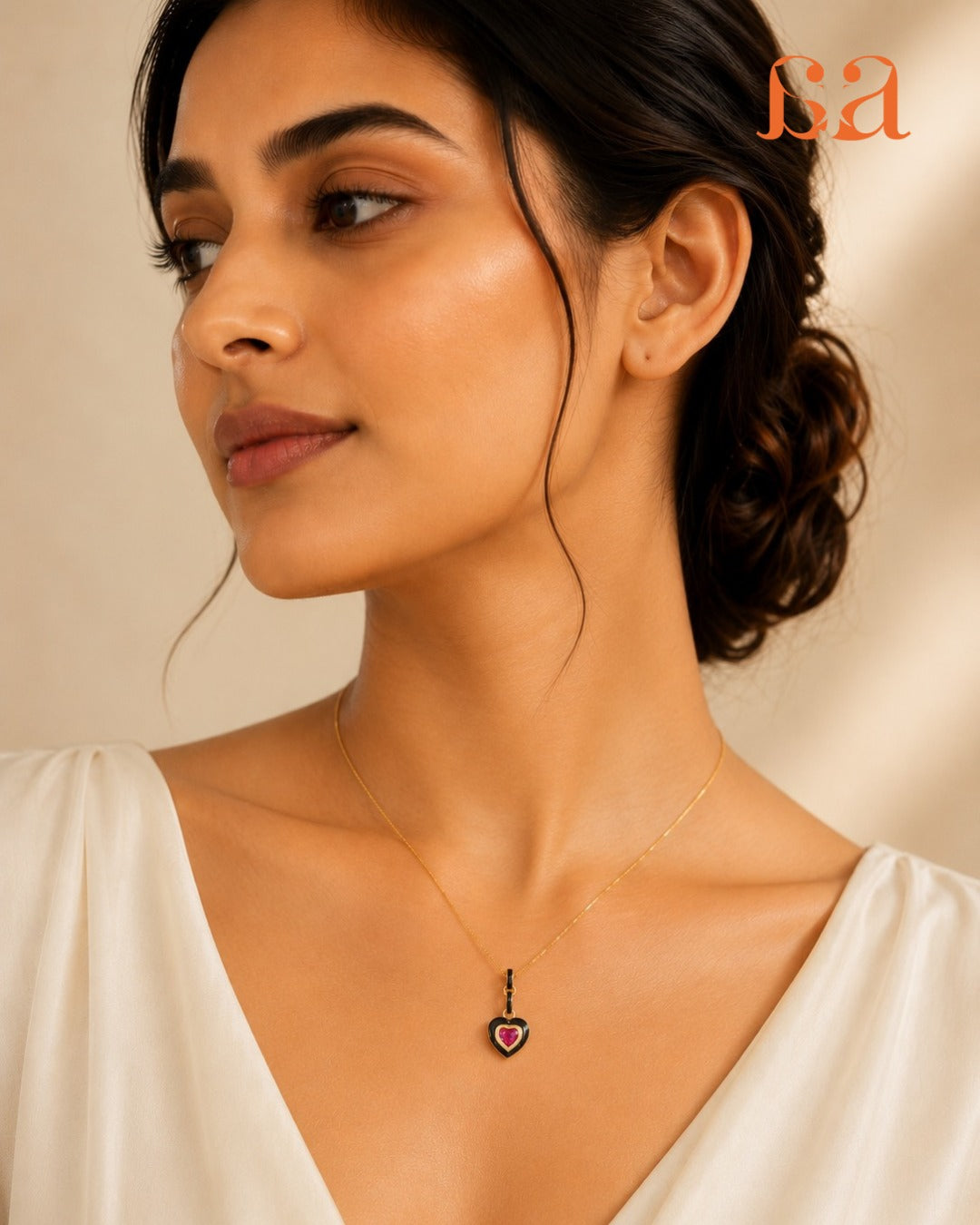 Atelier Collection - Heart Enamel Pendant