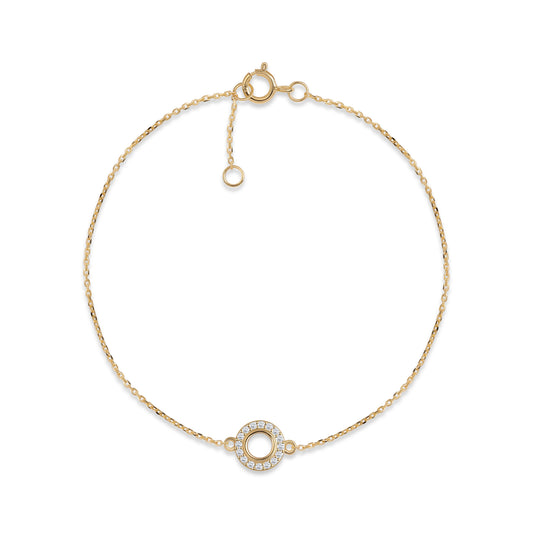 Dia diamond bracelet for women in 9KT gold with lab-grown diamonds