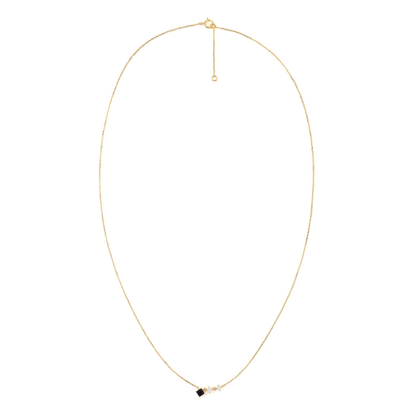 Diamond chain pendant with lab grown diamond in 9KT gold elegant minimalist jewellery by Mivraa
