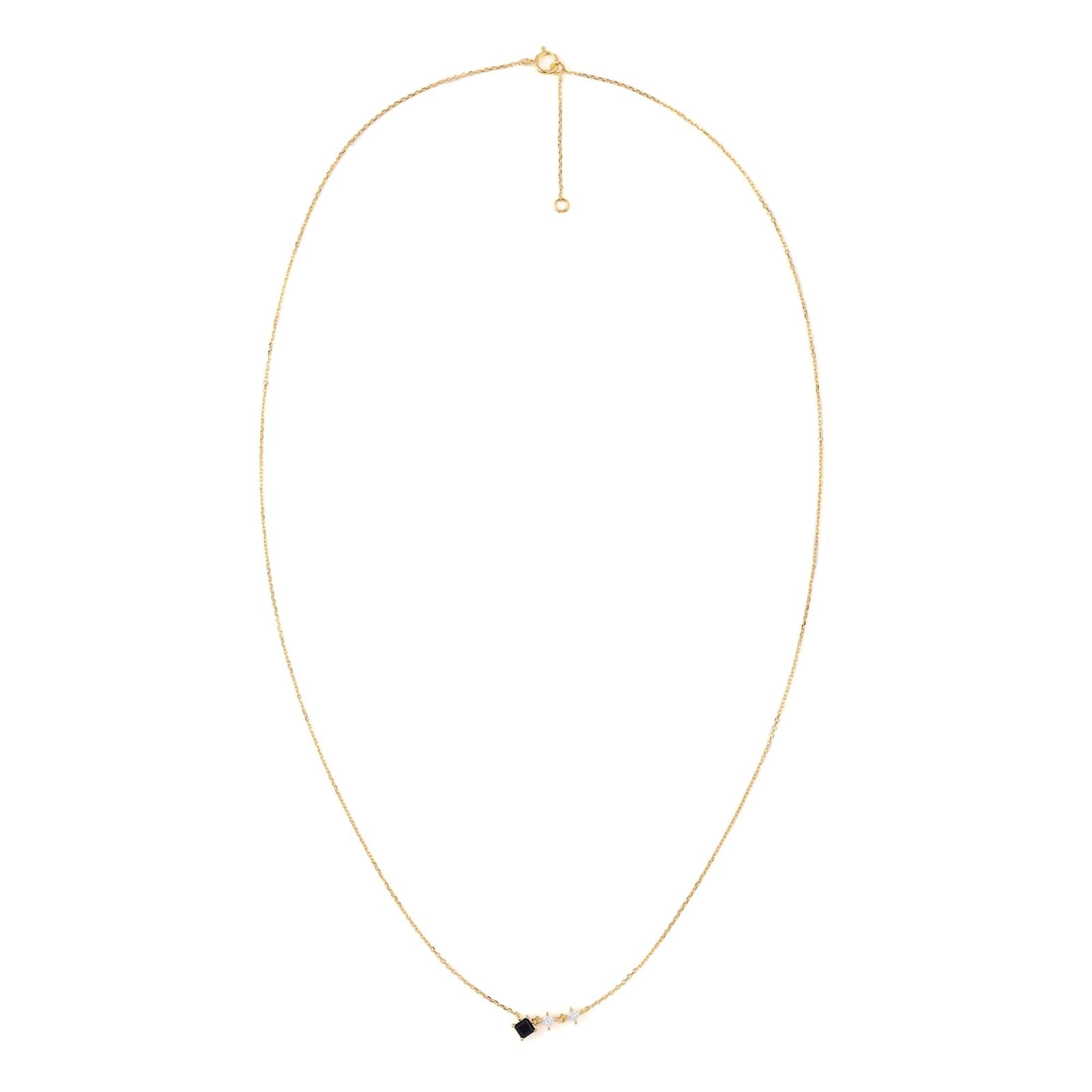 Diamond chain pendant with lab grown diamond in 9KT gold elegant minimalist jewellery by Mivraa