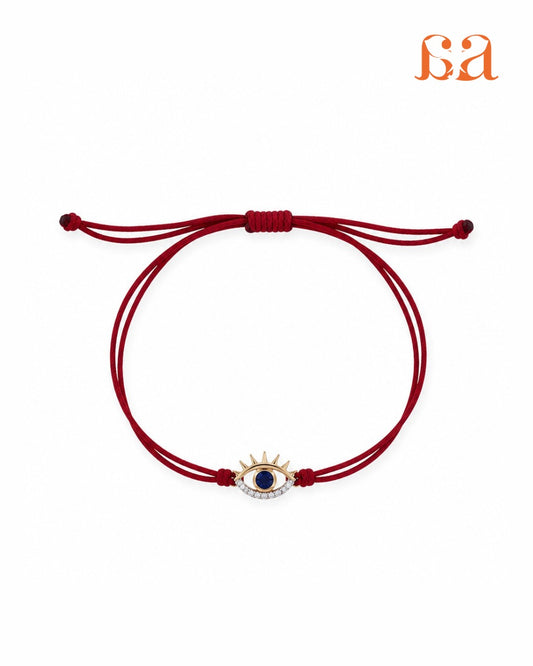 Rakhi Collection - Evil Eye 9KT Gold Rakhi Pendant