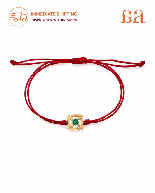 Fortune 9KT Gold Rakhi Pendant for brother by Mivraa