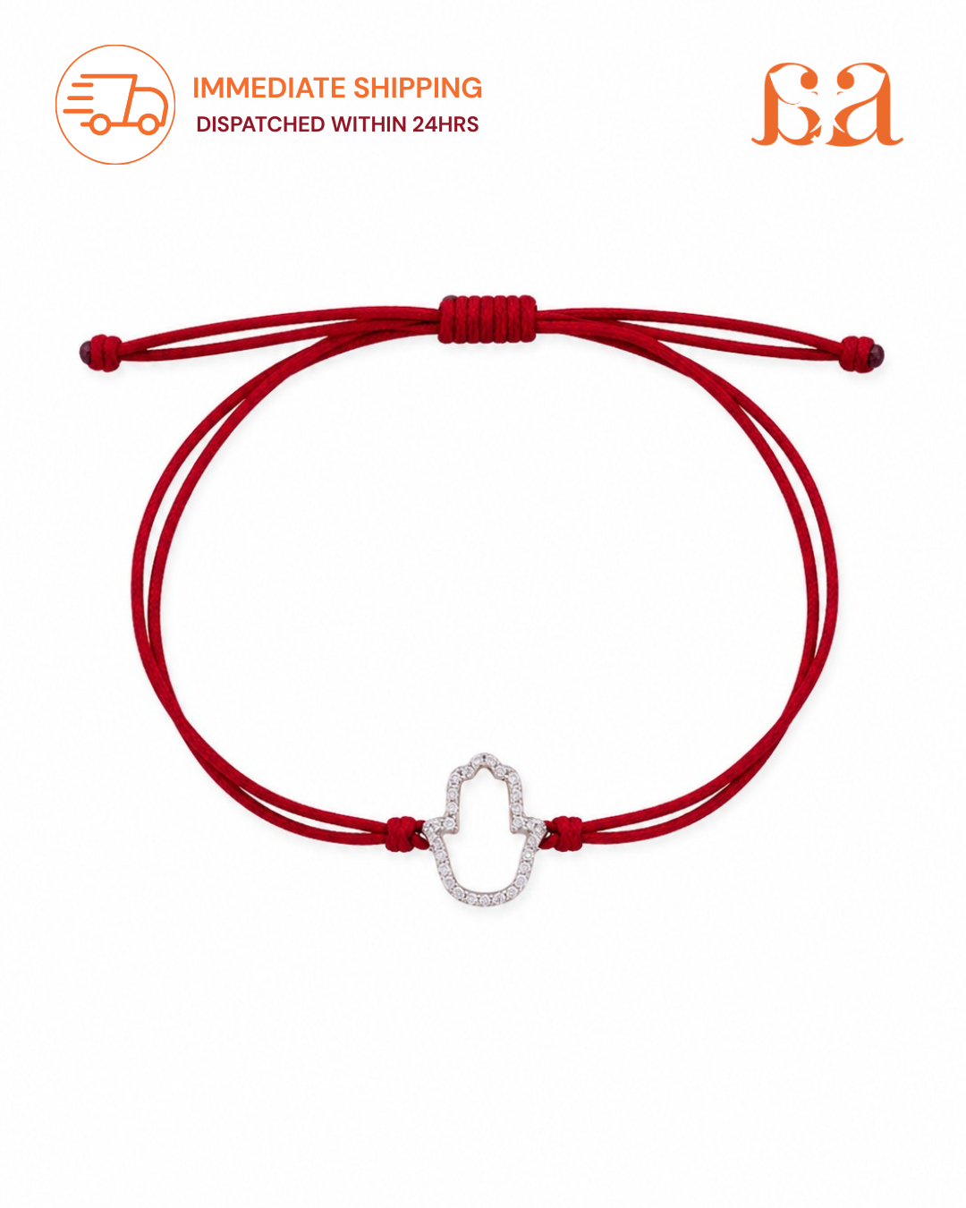 Hamsa 9KT Gold Rakhi Pendant for brother by Mivraa