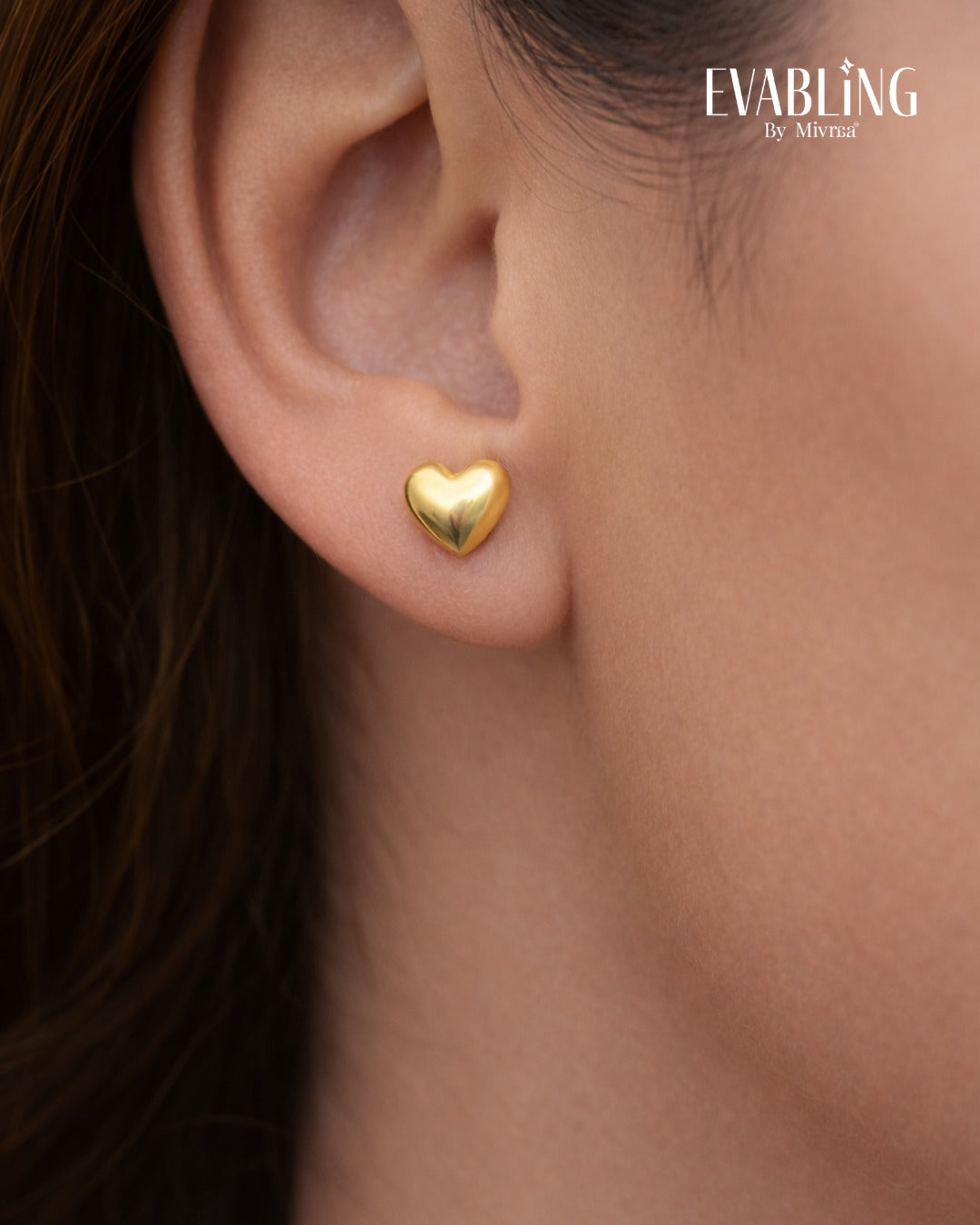 EVABLiNG by Mivraa - Heart Stud Earring
