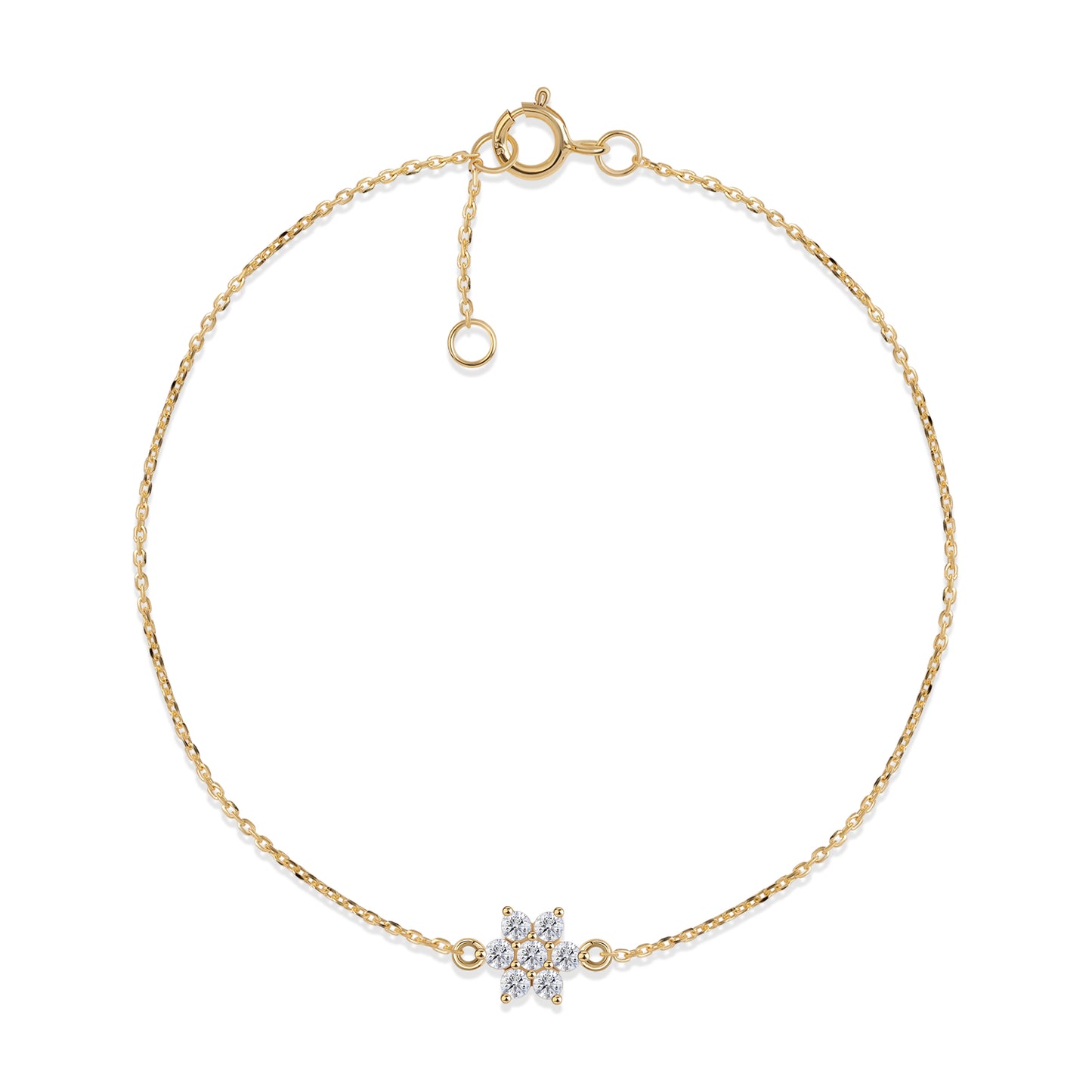 Huvu diamond bracelet for girls in 9KT gold with lab-grown diamonds