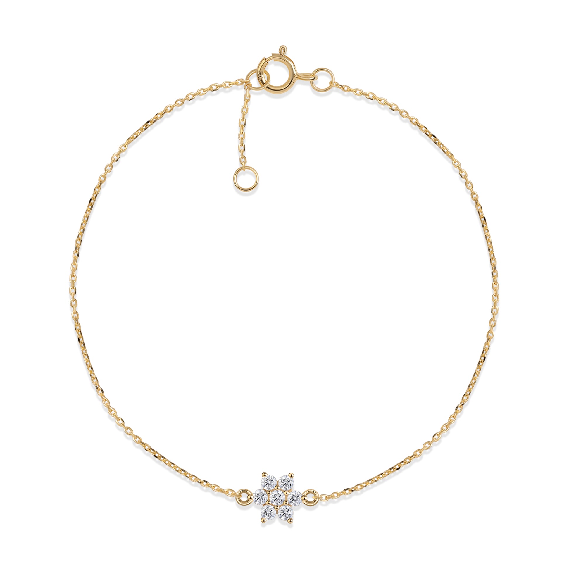 Huvu diamond bracelet for girls in 9KT gold with lab-grown diamonds