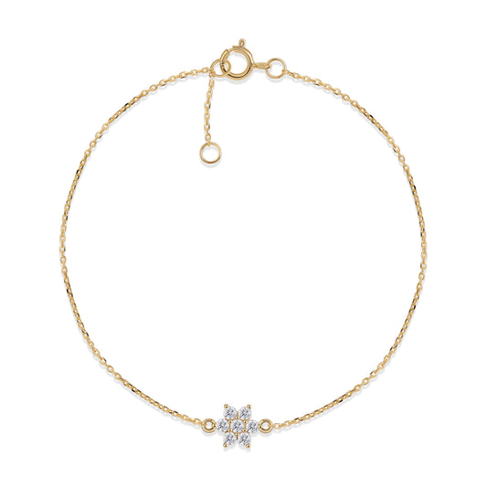 Huvu diamond bracelet for girls in 9KT gold with lab-grown diamonds