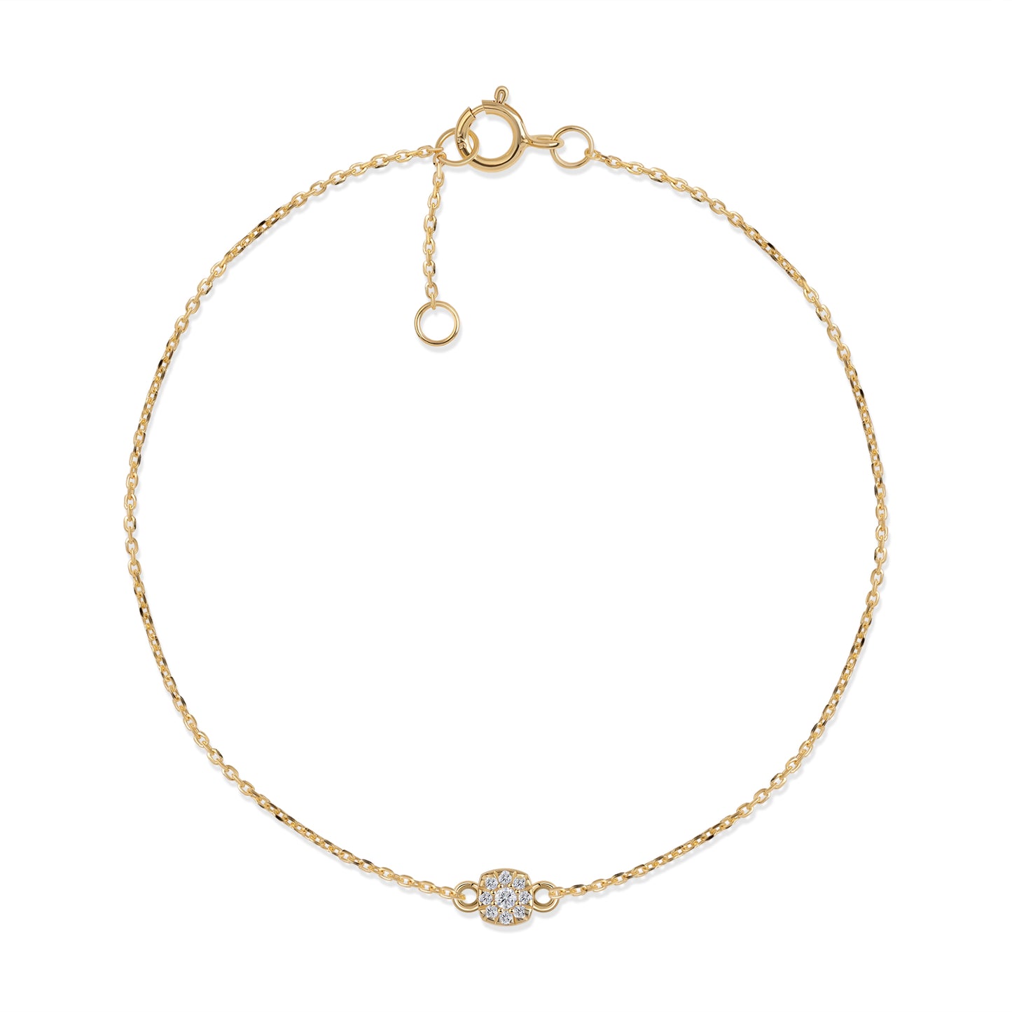 Ivy diamond bracelet for women in 9KT gold with lab-grown diamonds