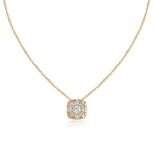 Ivy lab grown diamond pendant for women in 9KT gold jewellery by Mivraa