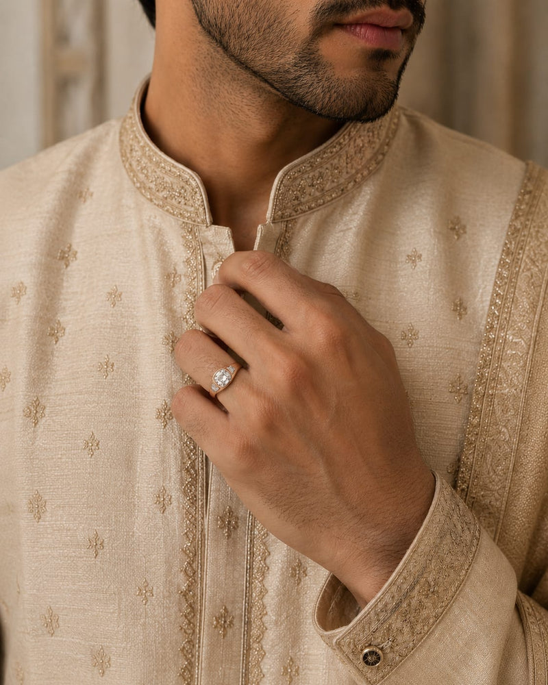 Men’s customised jewellery collection by Mivraa featuring stylish personalised rings