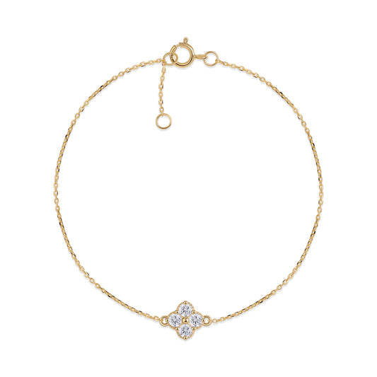 Riri lab grown diamond bracelet in lightweight 9KT gold design