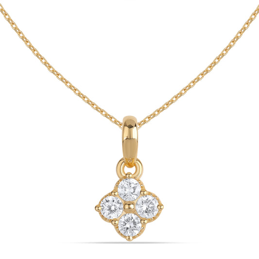 Riri lab grown diamond pendant in 9KT gold with elegant minimal design