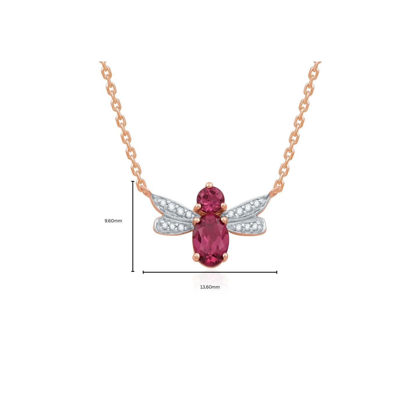 Mini Mivraa - Rose Flutter Necklace