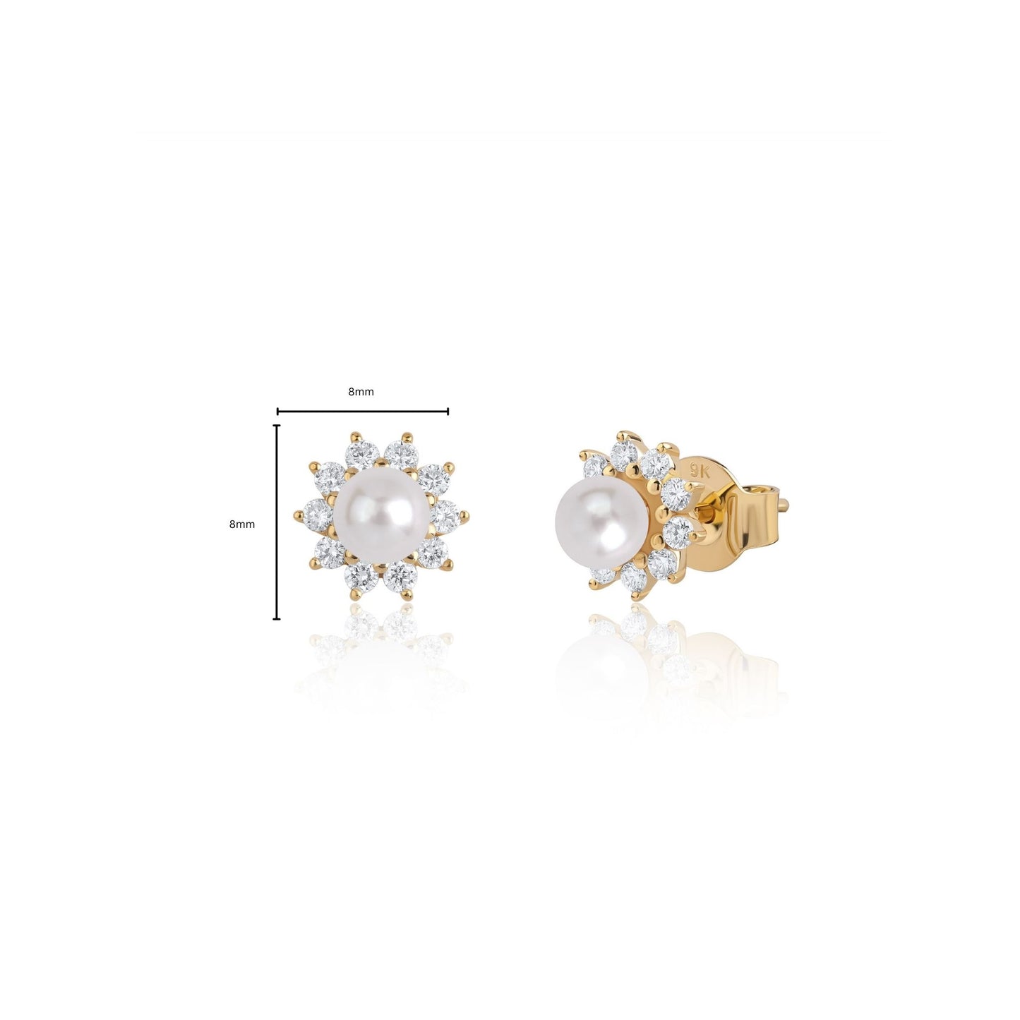 Sai lab grown diamond jewellery earrings measurement guide