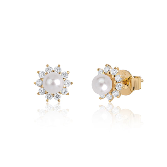 Sai lab grown diamond jewellery earrings crafted in 9kt gold for women